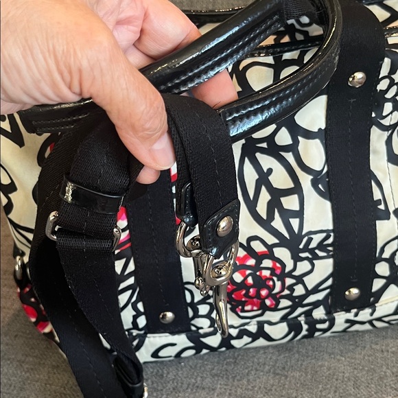 COACH Poppy Daisy Floral Graffiti Kyra Tote Bag 14.5”x10”x4” Preloved - Picture 9 of 17